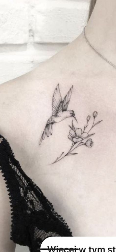 Hummingbird Tattoo Black, Tattoo Hummingbird, Mommy Daughter Tattoos, Small Hummingbird Tattoo, Ankle Bracelet Tattoo, Small Shoulder Tattoos, Mom Tattoo Designs, Poppies Tattoo, Mother Tattoos