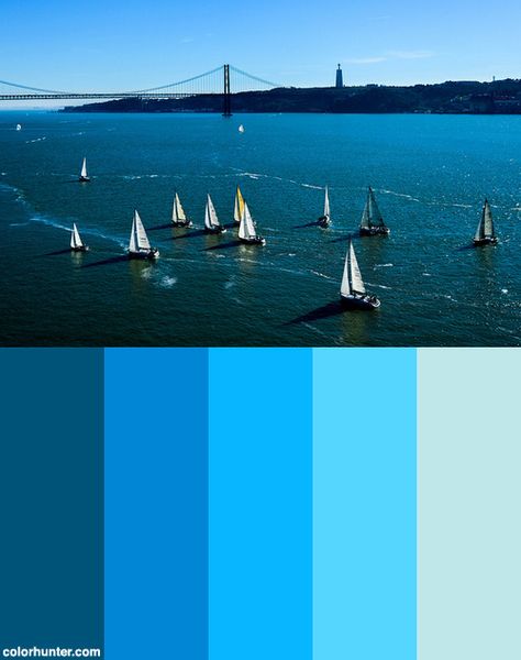 Sailboats+Color+Scheme Pod Homes, Colour Swatches, Colour Pallets, Colour Matching, Color Palate, Color Palette Design, Color Psychology, Barn Quilt, Diy Pallet Projects