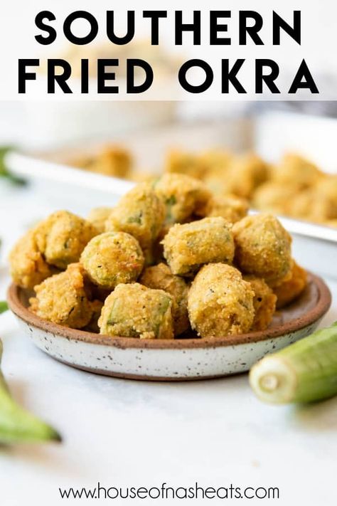 Fried Okra Recipe, Fried Appetizers, Southern Fried Okra, Okra Recipe, Fried Okra, Okra Recipes, Iron Recipes, Scrumptious Food, Skillet Recipes