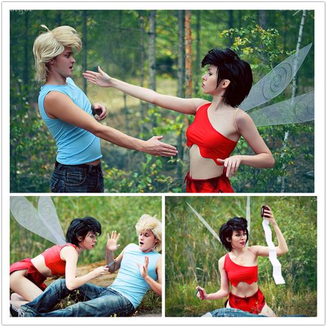 Fern Gully, LOVE! I think i'll be Crystal next year! Ferngully Couples Costume, Fern Gully Art, Crysta Ferngully Costume, Fern Gully Costume, Ferngully Cosplay, Ferngully Costume, Couple Cosplay Ideas, Vivi Cosplay, Comic Display