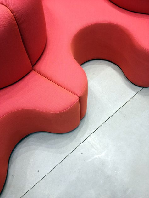 Verner Panton's modular Cloverleaf sofa, designed in 1969 and back in production by Verpan. Cloverleaf Sofa, Vernon Panton, Vinyl Record Cabinet, Thesis Inspiration, Designer Chairs, Record Cabinet, Board Inspiration, Verner Panton, Mood Board Inspiration