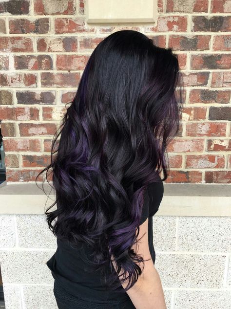 Black Plum Hair Color, Black Plum Hair, Plum Hair Color, Black Hair Ombre, Hair Color Plum, Hair Change, Dark Purple Hair, Plum Hair, Fancy Hair