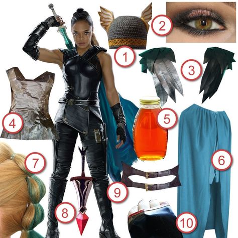 Valkyrie Costume Diy, Homemade Eyeliner, Thor Ragnarok Costume, Valkyrie Costume, Eve Costume, Thor Cosplay, Mystical Creature, White Face Paint, Bubble Style