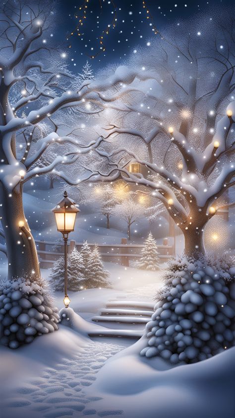 Winter Scenes Wonderland, Winter Wonderland Wallpaper, Beautiful Winter Pictures, Beautiful Christmas Scenes, Winter Christmas Scenes, Beautiful Winter Scenes, Christmas Background Images, Christmas Scenery, Christmas Wallpaper Backgrounds