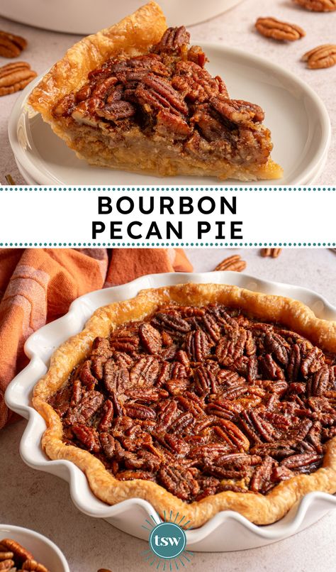 Bourbon Pecan Pie Recipe - The Schmidty Wife Paula Deen Bourbon Pecan Pie, Bourbon Peacon Pie, Kentucky Bourbon Pie Southern Living, Bourbon Chocolate Chip Pecan Pie, Bourbon Walnut Pie, Whisky Pecan Pie, Pecan Pie Bourbon, Kentucky Bourbon Pecan Pie, Bourbon Pecan Pie Recipe Paula Deen