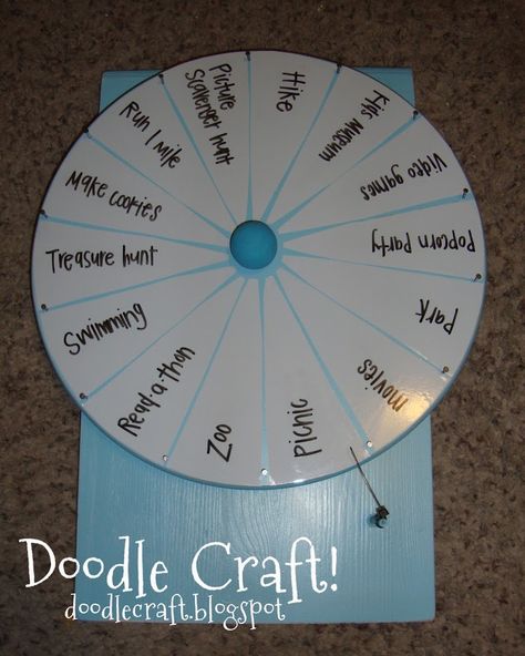 I want to make one of these for reviewing CC topics in class.  Or even ACT review!  I think any student from k-12 would love this!  Great way to get kids involved. Diy Spinner Wheel, Spinning Wheel Game, Diy Spinner, Picture Scavenger Hunts, Spinners Diy, Spinner Wheel, Prize Wheel, Adult Halloween Party, Singing Time