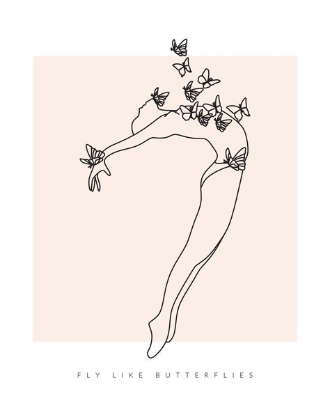 Dancer Tattoo Ideas, Gymnastics Tattoo, Dance Quote Tattoos, Logo Design Dance, Dance Drawings, Tatts Ideas, Dancer Tattoo, Butterfly Woman, Dance Tattoo