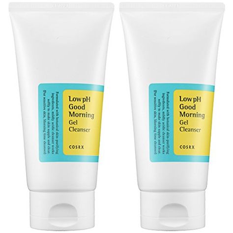 COSRX Low Ph Good Morning Gel Cleanser 150ml 2 Pack  Oil Control Deep Cleansing Skin Refreshening -- Want additional info? Click on the image. Good Morning Gel Cleanser, Cosrx Low Ph, Morning Cleanser, Thick Moisturizer, Cleansing Skin, Daily Face Wash, Shave My Head, Skin Care Cleanser, Skin Cleanse