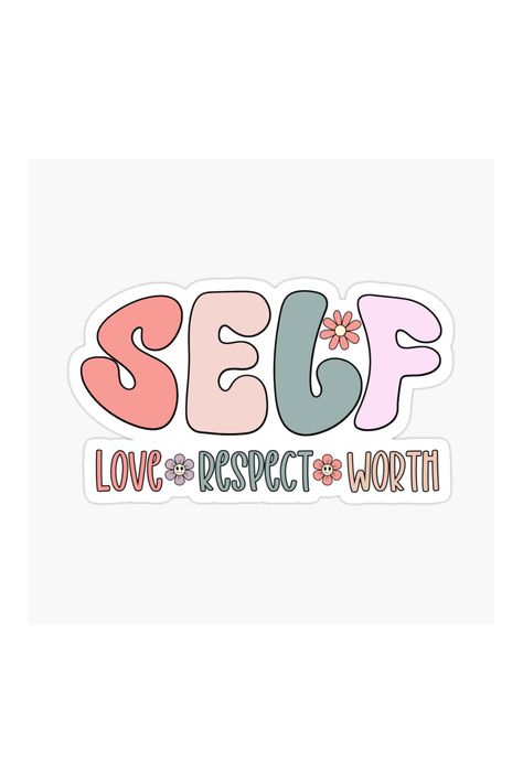 Self Love Sticker Selflove Stickers Instagram, Typography Sticker, Aesthetic Elements, Stickers Instagram, Love Typography, Inspirational Printables, Inspirational Stickers, Beauty Aesthetic, Dear Self