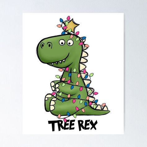 T Rex Christmas Tree, Diy Cards For Boyfriend, Xmas Graphic, Tree Rex, Christmas Door Decorating Contest, Cute Christmas Cards, Door Decorating Contest, Funny Dinosaur, Cards For Boyfriend