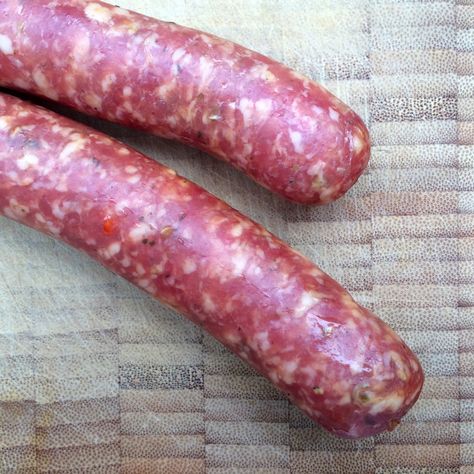 German Sausage Guide Mettwurst Recipe, German Sausage, Lean Pork, Pork Sausage, Marjoram, Ground Pork, Slice Of Bread, Sausages, Pork Belly