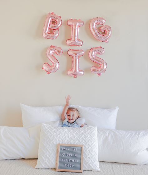 Second Sibling Announcement, Big Sis Announcement Ideas, Baby Announcement Baby 2, Second Grandchild Announcement, Gender Reveal Baby Number 2, Spring Pregnancy Announcement Baby 2, Pregnancy Announcement With Toddler Girl, Twin Announcement With Sibling, Summer Pregnancy Announcement Baby 2