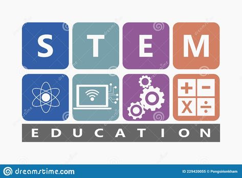 STEM Education. Science Technology Engineering Mathematics Stock Vector - Illustration of mathematics, improvement: 229420055 Stem Club, Science Technology Engineering Math, What Is Stem, School Scholarship, Stem Programs, Stem Projects, Stem Science, Stem Education, Science Kits