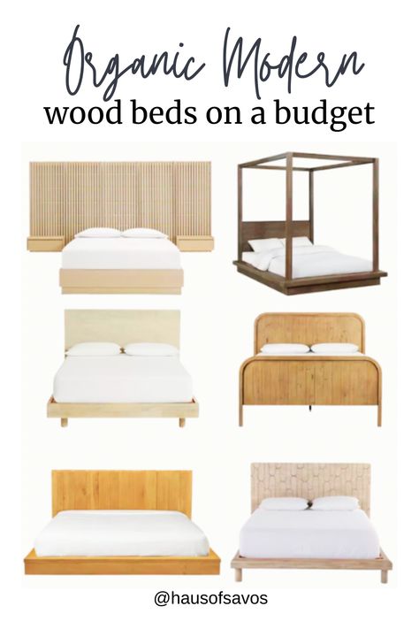 Organic modern bedrooms are all the rage right now! They draw inspiration from natural elements, like wood, stone, and metal, while incorporating modern design elements. But if you really want to pull off the perfect organic modern bedroom, you need to start with the right bed frame. We've got you covered! Here are the best bed frames for an organic modern bedroom. Organic Modern Bed, Organic Bedroom Ideas, Home Decor Mood Board, Modern Transitional Bedroom, Best Bed Frames, Modern Wood Bed, Decor Mood Board, Best Beds, Transitional Bed