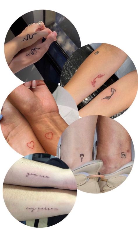 Platonic Soulmate Tattoo Ideas, Matching Tattoos For Platonic Soulmates, Soulmates Tattoo, Soulmate Tattoos, Soulmate Tattoo, Couple Tat, Tattoos Aesthetic, Matching Best Friend Tattoos, Tattoos Infinity