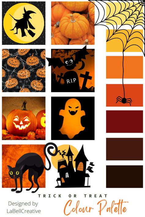 Neon Halloween Color Palette, Spooky Colour Palette, Vintage Halloween Color Palette, Spooky Palette, Halloween Colour Palette, Halloween Color Scheme, Orange Colour Scheme, Orange Colour Palette, Halloween Biscuits