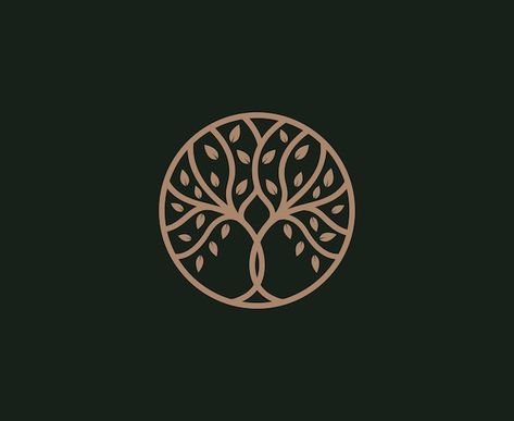 Tree oak banyan maple emblem logo design... | Premium Vector #Freepik #vector #root-logo #oak-logo #leaf-logo #roots Oak Tree Logo Design, Tree Of Life Logo, Emblem Logo Design, Islamic Logo, Roots Logo, Tree Logo Design, Cosmetic Packaging Design, Vector Trees, Tree Logos