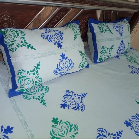 Aesthetic Bedsheets Collection Bs-03 Screen printing Designs 🌺🎨🖌️ Double Bedsheet- cotton fabric Themes: blue and green 💕😃 #aesthetic #stylish #bluedesign #textile #textiledesigning #textiles #interiordesign #instalike #instagood #instaphoto #threads#stitchingideas #chaddar #screenprintingbedsheets #Digitalprinted #textiledesignbedsheet #layoutdesign #screenprinting #exposedframescreen #screenprintingdesign #screenprintingLovers #Repost #bedsheetonline #bedsheetdesign #instagramreels Aesthetic Bedsheets, Screenprinting, Screen Printing Designs, Blue Design, Blue And Green, Insta Art, Textile Design, Follow For More, Layout Design