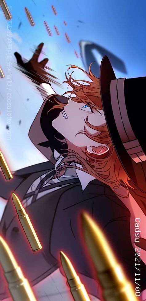 Bungou Stray Dogs Chuuya, Bsd Fanart, Bungou Stray Dogs Chuya, Bungou Stray Dogs Wallpaper, Nakahara Chuuya, Double Black, Chuuya Nakahara, Best Anime, Hat Man