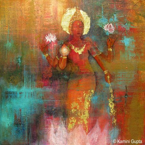 Lotus Goddess, Lakshmi Goddess, Tara Goddess, Goddess Of Beauty, Spiritual Wall Decor, Spiritual Home Decor, Thomas Gainsborough, Spiritual Home, 11 December