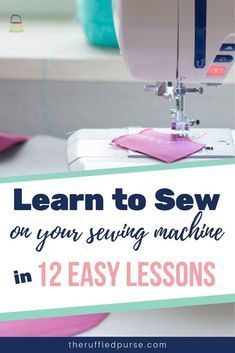 Sewing Classes For Beginners, Sewing Machine Beginner, Sewing Machine Tension, How To Thread, Teaching Sewing, Sewing Machine Basics, Sewing Machine Projects, Easy Lessons, Basic Stitches