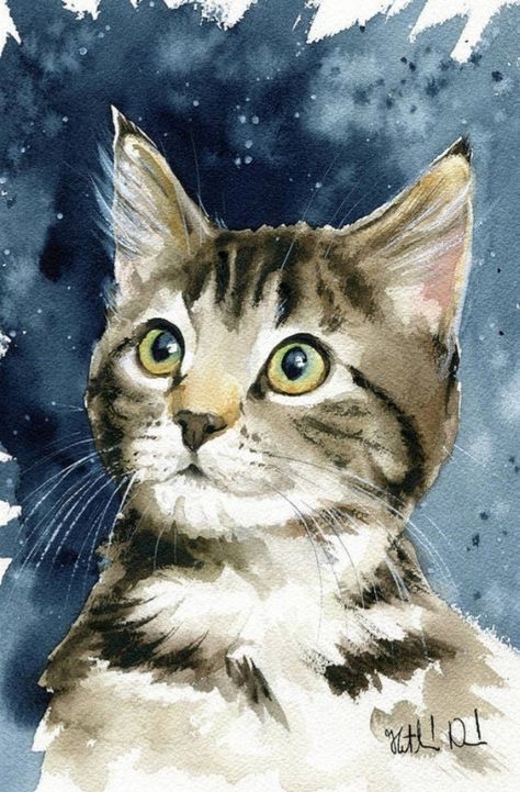 Kitten Painting, Draw Cat, Cat Art Painting, Cats Art Drawing, Pet Drawing, Lemon Painting, Cat Art Illustration, Tabby Kitten, Cat Air