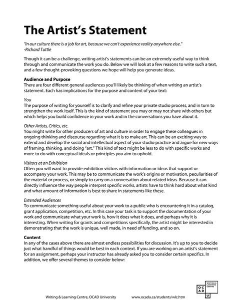 Artist Statement Template 31 Best Artist Statement Examples & Templates ᐅ TemplateLab from templatelab.comCreating an artist statement is an essential part of establishing ... #Artist #Statement #Template Artist Statement Examples, Artist Statement Template, Proper Nouns Worksheet, Words To Describe Yourself, Interesting Facts About Yourself, What Is An Artist, Statement Template, Writing About Yourself, Digital Elements