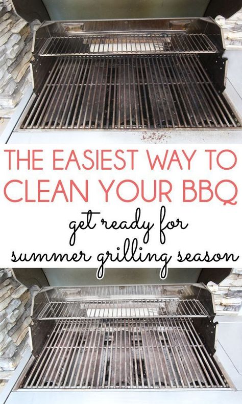 THE EASIEST WAY TO DEEP CLEAN A BBQ GRILL! Even if you clean your BBQ grill with a wire brush after each use, it still needs a deep cleaning from time to time. This method is quick and easy without using any harsh chemicals. Clean Gas Grill, Clean Bbq Grill Grates, Cleaning Bbq Grill, Clean Grill Grates, How To Clean Bbq, 300 Dollars, Best Charcoal Grill, Stainless Steel Bbq Grill, Best Charcoal