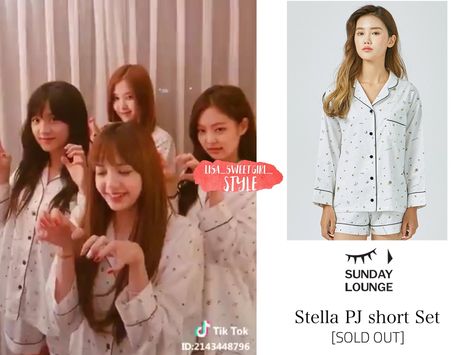 Blackpink Clothes, Outfit Bts, Blackpink Closet, Ariana Grande Fragrance, Blackpink Outfits, Korean Clothes, Blackpink Members, Rose Blackpink, Short Pj Set