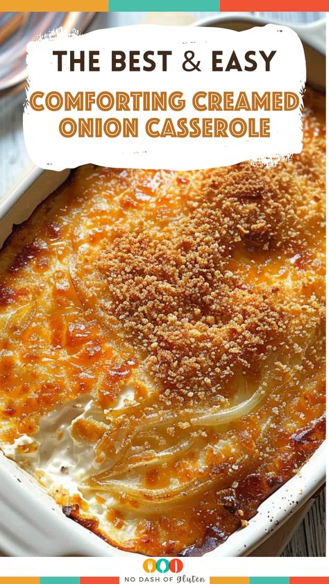 Comforting Creamed Onion Casserole Onion Casserole, Cozy Dinners, Creamed Onions, Holiday Meal, Holiday Side Dishes, French Onion Soup, Looks Yummy, Family Dinners, Creamy Sauce