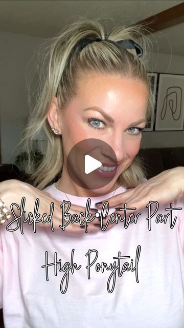 Natalie Palmer on Instagram: "Curious how to create a center part while creating a high ponytail?! Well, here’s how…  -Comment SHOP for direct links to be sent to your DM’s  OTHER WAYS TO SHOP-  •Go to my IG home page to find my link in bio- linktr.ee/natalie.m.west  •Follow me on LTK for exclusive content- natalie.west  •Shop my Amazon Storefront- shop collections, photos, and videos.   Hairstyle • Hair • Fashion • Beauty • lifestyle • Affordable Style • Amazon Finds • Hair Tutorials • Hair Products • Hair care • Styled Content  #hairstyle #easyhairtutorials #hair #hairgoals #viralreel #beautytips #longhair #nataliemwest #trending #fyp #hair #haircrush #bohostyle #shorts #viralshort #foryourpage #diy #volume #highponytail #hairhack #momsofinstagram #centerpart" Center Part High Ponytail, How To Do A Middle Part Ponytail, Center Part Ponytail, Easy High Ponytail Hairstyles, Middle Part High Ponytail, Cute High Ponytail Hairstyles, Parted Ponytail, High Ponytail Tutorial, A High Ponytail