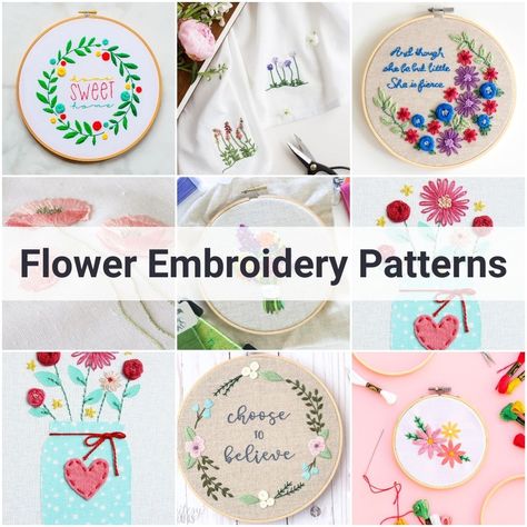 Welcome the arrival of spring with flower embroidery patterns! These fun and easy designs add a touch of floral flair to your projects. With everything from traditional blooms to abstract geometric patterns, there’s a style for everyone. So get stitching and add brightness to your world! Spring is almost here; you can feel it in […] The post 50 Breathtaking Flower Embroidery Patterns to Welcome Spring appeared first on DIYs.com. Love Hand, Embroidery Patterns Vintage, Pola Sulam, Embroidery Patterns Free, Silk Ribbon Embroidery, Crewel Embroidery, Hand Embroidery Stitches, Embroidery For Beginners, Vintage Embroidery