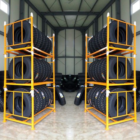 To take good care of your tires is to acquire a quality tire stacking rack. Most people think that a stacking rack has little impact on managing tires. Tire Shop Design, Tyre Shop Design, Hermes Building, Tire Storage Rack, Vertical Bike Storage, Product Shelf, Tire Storage, Tire Shop, Vertical Bike