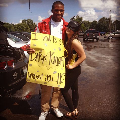 #DEAD Superhero Promposal, Batman Homecoming Proposal, Batman Dance Proposal, Batman Hoco Proposal, Batman Promposal, Sadies Ideas, Prom Posals, Hoco Signs, Dance Proposals