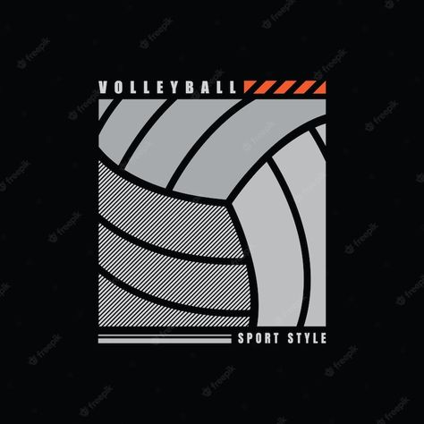 Premium Vector | Volleyball illustration typography. perfect for t shirt design Volleyball T Shirt Design, Volleyball Graphic Design, Sport Tshirt Designs Graphics, Volleyball Logo Design Ideas, Volleyball Graphics, Volleyball Tshirt Designs, Sport T Shirt Design, Volleyball Illustration, Soup Joumou