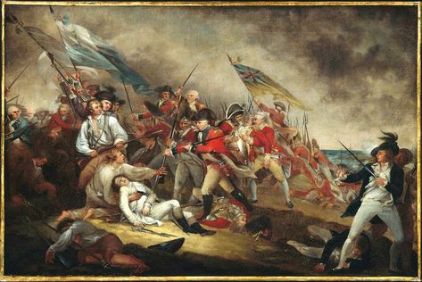 On June 17, 1775, one of the most important battles of the American Revolution, The Battle of Bunker Hill, took place and among the Continental Army was Peter Salem. Battle Of Bunker Hill, Continental Army, Bunker Hill, American Painting, The Battle, History Books, Painting Style, Greece, Oeuvre D'art