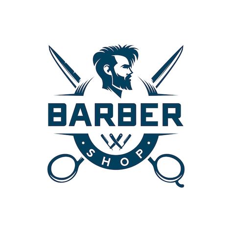 Barber Poster, Barber Shop Vintage, Salon Wallpaper, Typeface Poster, Beard Logo, Barber Logo, Logos Retro, Hair Salon Logos, Retro Logo Design