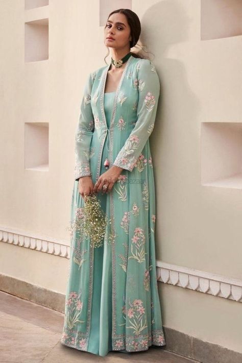 Stylish Frocks, Sangeet Outfit, Mehendi Outfits, Floral Frocks, Frock Fashion, Anita Dongre, Style Guru, Dresses Formal Elegant, Indian Bridal Dress