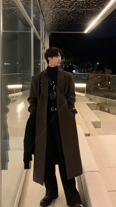 Fancy Winter Outfits Men, Mens Kpop Fashion, Korean Men Winter Fashion, Old Money Male Outfits, Fancy Guy Outfits, Guys Clothes Style Mens Fashion, Outfits Old Money Hombre, Kdrama Style Outfits, Old Money Outfits Men Winter