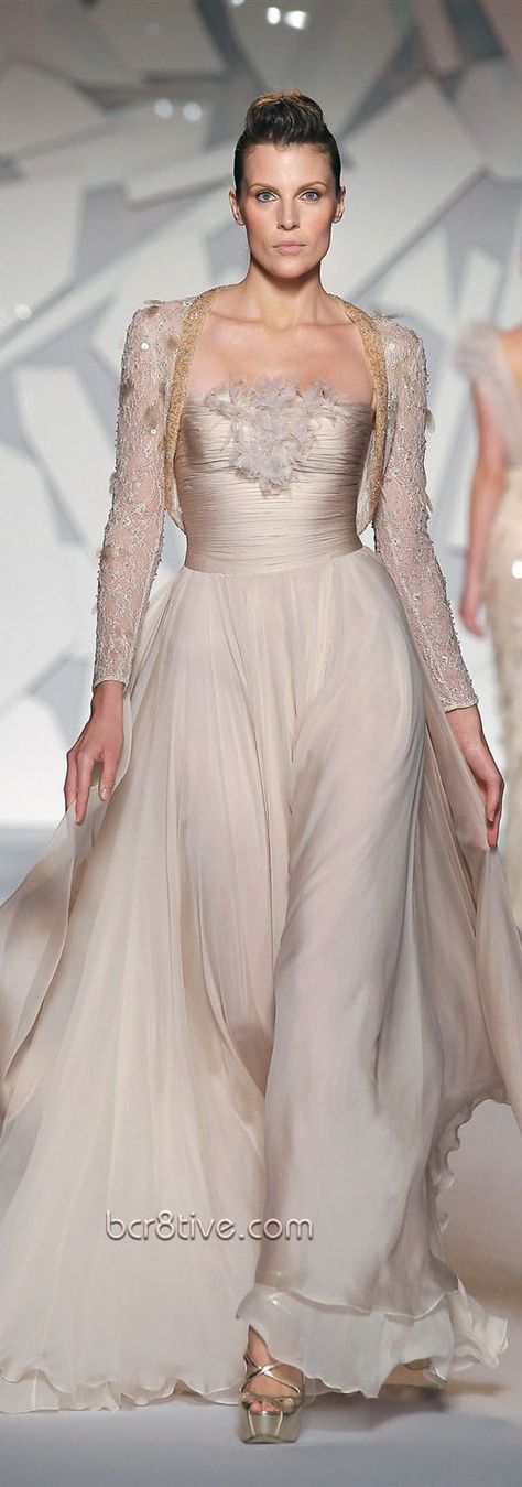 Champagne Gown, Geek House, Abed Mahfouz, Vintage Inspired Wedding Dresses, Georges Chakra, Naeem Khan, Creation Couture, Couture Wedding, Couture Gowns