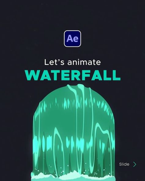 Anime Waterfall, Waterfall Animation, Animation Step By Step, Animate Tutorial, Waterfall Tutorial, Anime Effects, Water Animation, Water Tutorial, Shape Animation