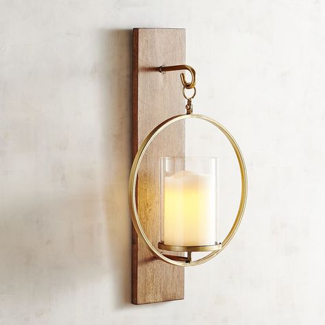 Candle Holder Wall, Wall Mounted Candle Holders, Interior Wall Sconces, Wall Sconces Living Room, Wood Plank Walls, Wall Candle, Wooden Plank, Rustic Candles, Sconces Bedroom