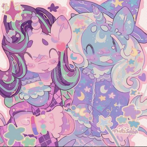 Trixie And Starlight, My Lil Pony, Mlp Fan Art, My Little Pony Drawing, My Little Pony Characters, Mlp Pony, My Little Pony Pictures, Pony Drawing, Mlp My Little Pony