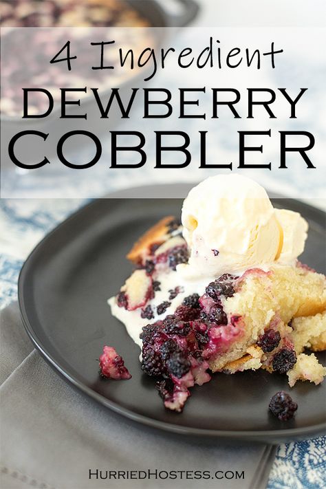 Summer means fresh dewberries! This recipe is super easy and perfect for any berry you may have lying around! And with only 4 ingredients, it means you don't have to get any weird ingredients at the store. Dewberry Cobbler Recipe, Dewberry Cobbler, Dewberry Recipes, Colorful Pasta, Quarantine Activities, Spring Entertaining, Yummy Dessert, Sweet Summertime, Bread Recipes Sweet