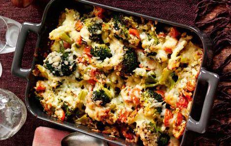 500 Calorie Meal Plan, Tomato Casserole, Tomato Bake, Moroccan Vegetables, 500 Calorie Meals, 500 Calorie, Baked Dinner Recipes, Broccoli Bake, Cheesy Broccoli