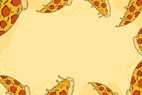 Pizza Background Design, Pizza Background Wallpapers, Wallpaper Pizza, Pizza Background, Pizza Wallpaper, Backdrop Simple, Pizza Cartoon, Pizza Drawing, Food Background