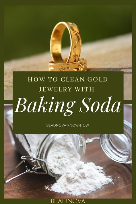 How to Clean Tarnished Gold Jewelry and Make It Shine? - Beadnova Jewelry Cleaner Diy Gold, Clean Jewelry With Baking Soda, Homemade Jewelry Cleaner For Gold, Gold Cleaner Diy, Cleaning Gold Plated Jewelry, Best Way To Clean Jewelry At Home, Cleaning Jewelry With Baking Soda, Clean Gold Jewelry Diy, Cleaning Tarnished Jewelry