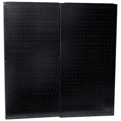 Wall control at Lowes.com: Search Results Black Pegboard, Steel Pegboard, Metal Pegboard, Tool Board, Pegboard Accessories, Display Boards, Board Storage, Home Inside, Display Board