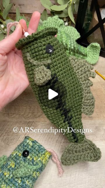 Bass Fish Crochet Pattern, Bass Crochet Pattern, Crochet Bass Fish Pattern Free, Fishing Crochet, Crochet Fishing, Diy Fishing Gifts, Fish Crochet Pattern, Crochet Fish Patterns, Fish Crochet