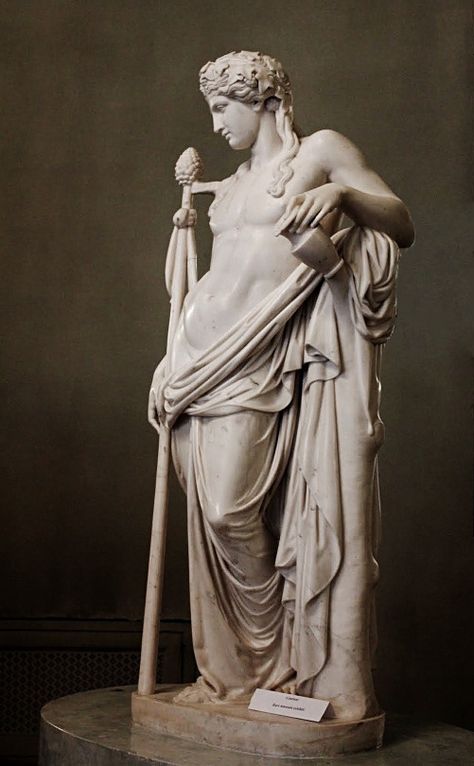 Dionysus God, Ancient Greek Sculpture, Classic Sculpture, Greek Statues, Roman Gods, Roman Sculpture, Greek Sculpture, Ancient Sculpture, Marble Statues